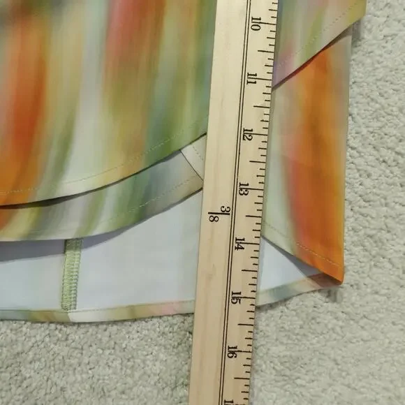 NWT Calia Womens High-Rise Step-Up Shorts Filtered Floral Multi Plus Size 1X - Picture 4 of 7